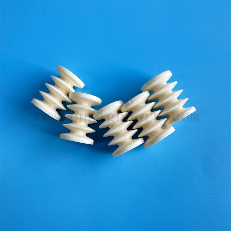 Textilmaschinenzubehör tragen resistente Alumina -Textilkeramikführung Roller Wickelgerät