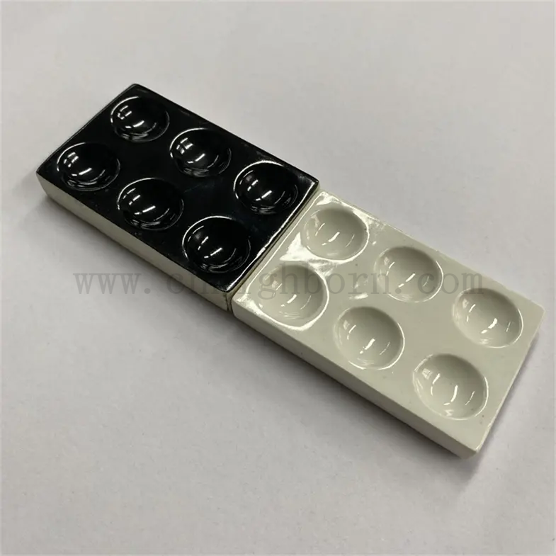 Gewohnte glasierte quadratische Laborporzellankuvette Keramik Spülpolster