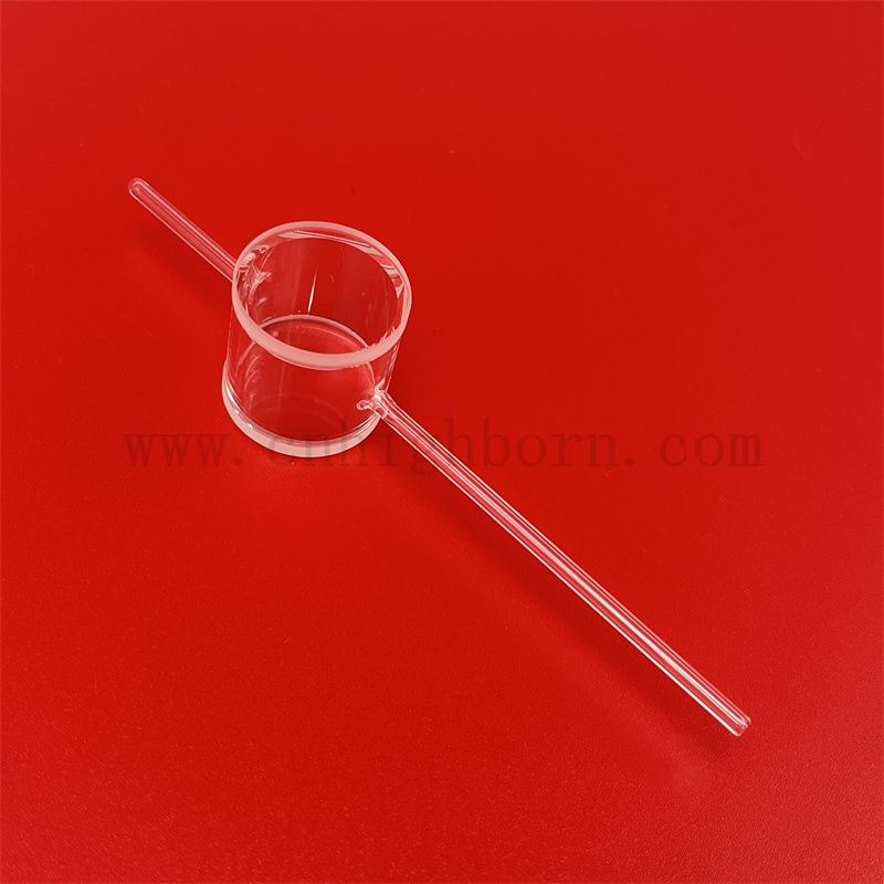 Laborquarzglasatomic Gas Chamber Cuvetten zylindrischer Strömung durch Zelle für das Atommagnetometer