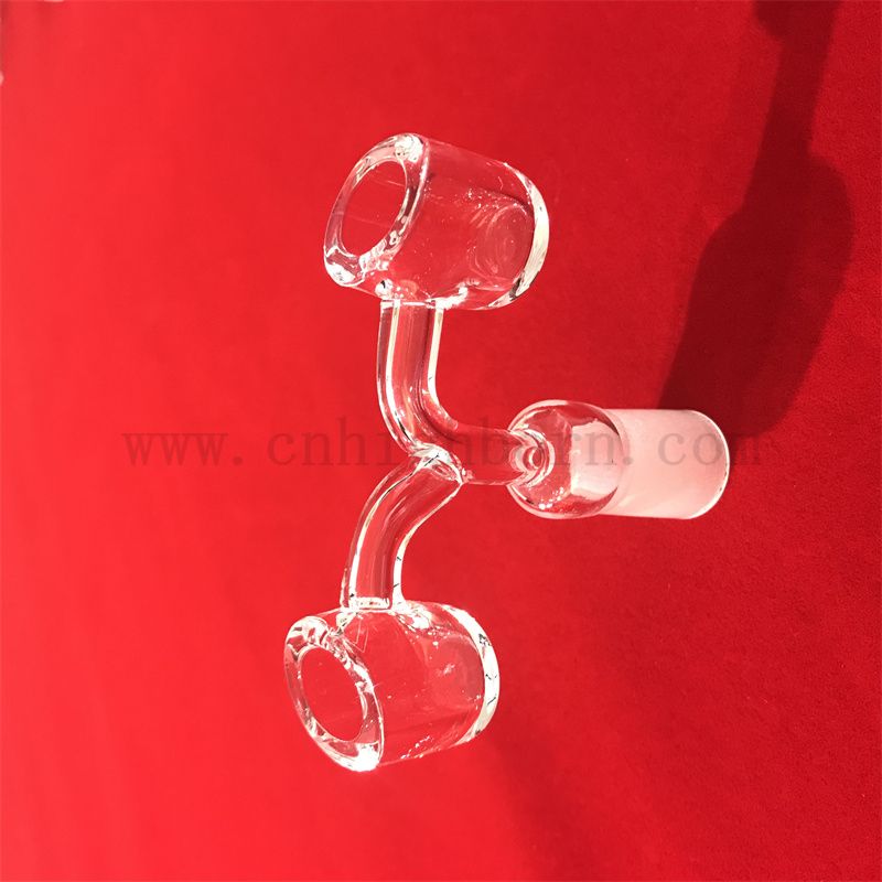 Doppelform anpassen klare Quarzglasnagel nahtlos geschweißt 