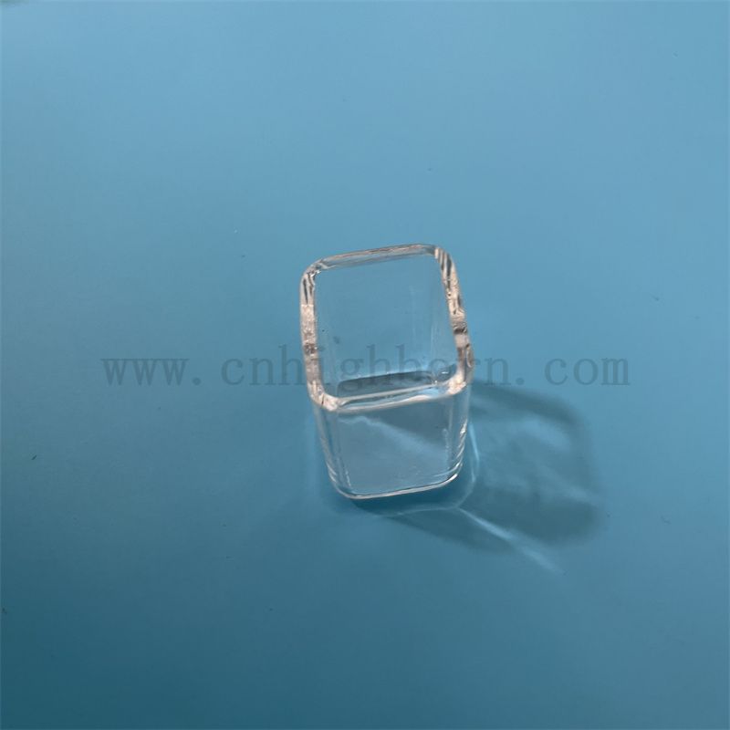 Wärmewiderstand Customisierte transparente quadratische Quarzglasröhre 