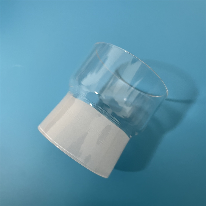 Customisierte transparente Form Quarzglasröhre mit gefrostetem Mund