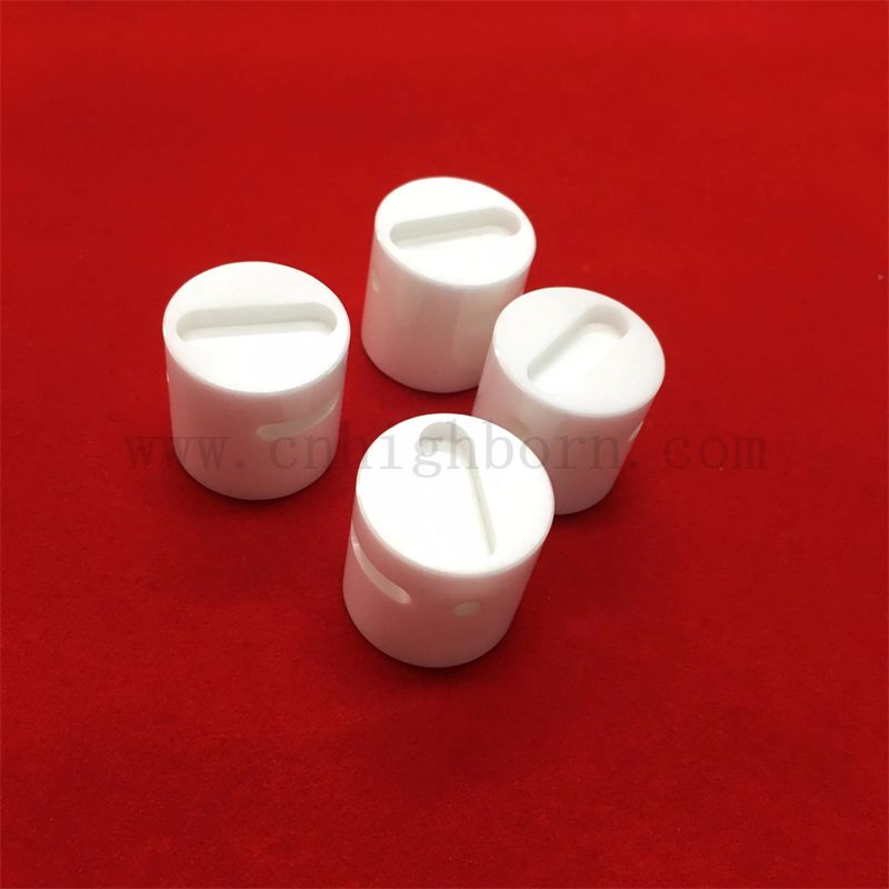 Präzisionsbearbeitete ZRO2 -Werkstück Zirkonia Keramik gerillter Stange