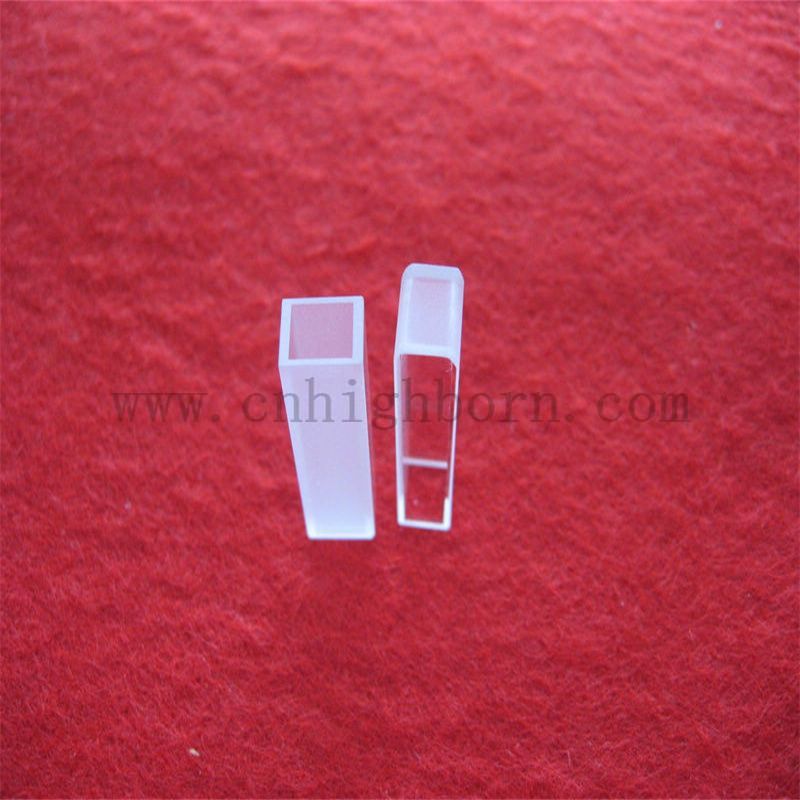 Laborquarzglas Cuvette Pfad Länge 10mm Quarzfluoreszenzzellen
