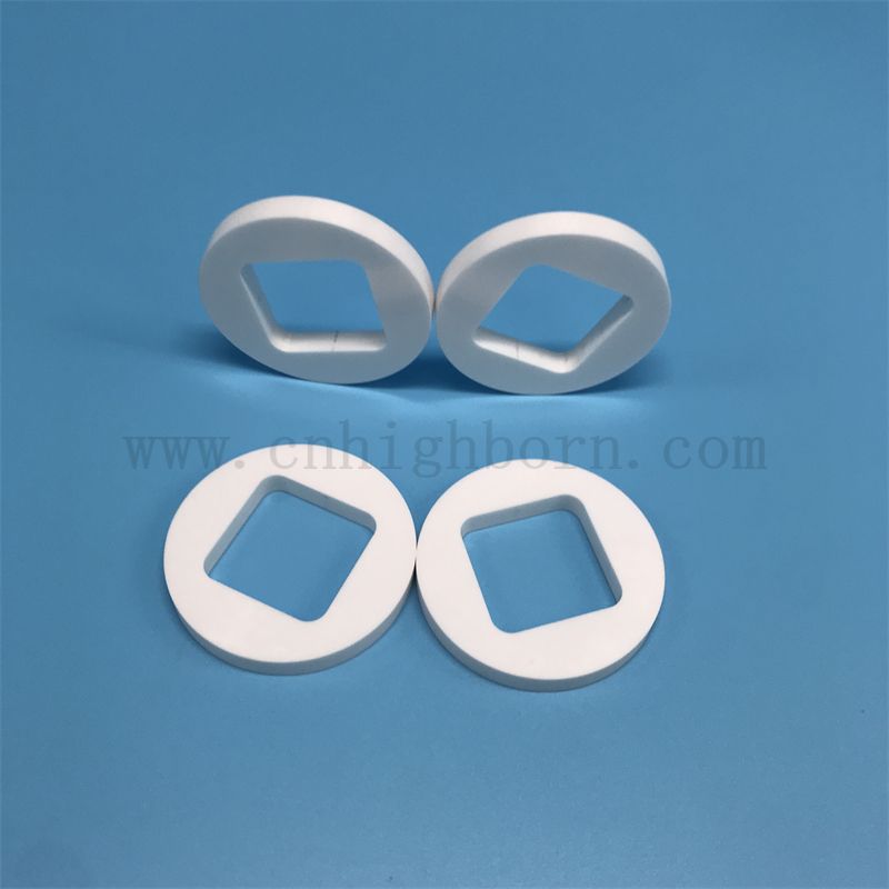 Hochfestigkeit Zirkonia Keramik Groove Block Zro2 Teil mit Löchern