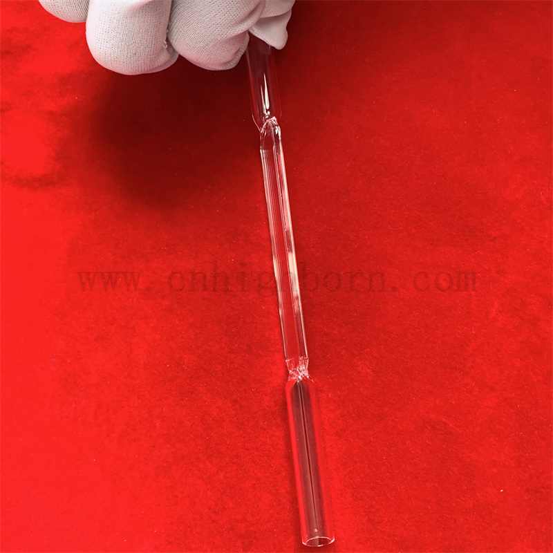 Laborutensilien Gewohnte Größe hoher Präzisionsstrom durch Zellspektrophotometer Quarzglas Cuvette