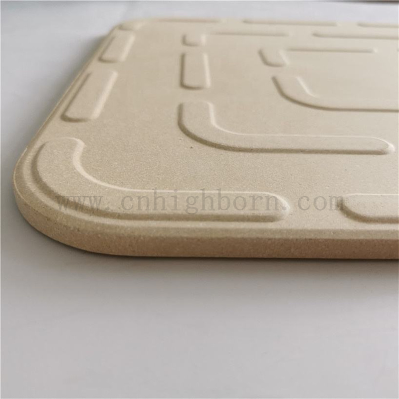 Refraktär Cordierit Ceramic Blech Pizza -Steinplatte