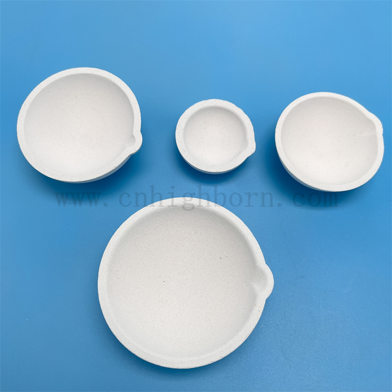 Customized Laboratory Gold Melting Bowl Quarz Fusion Silica Crucible