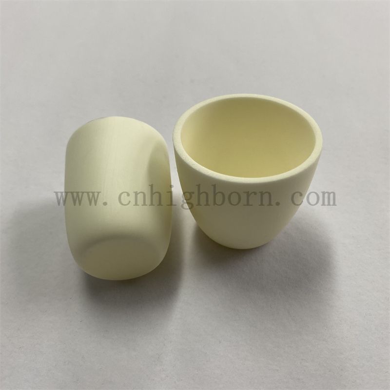 Labor mit hoher Reinheit Al2o3 Keramik Schmelzstahntiegel Aluminiumoxid -Porzellanwarte