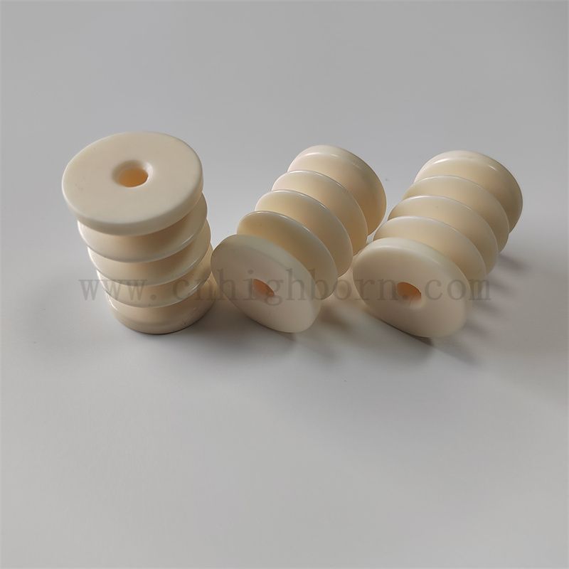 Polished Textile Keramic Garn Drahtführer Roller Alumina Keramik Textil Teppichmaschinen Ersatzteil Teil