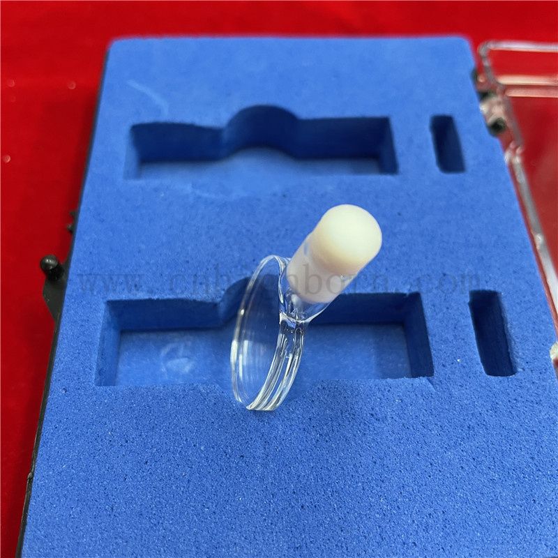 Hochgenauige Spektrophotometer Quarzkuvette fluoreszierende klare optische Glaszelle mit Deckel