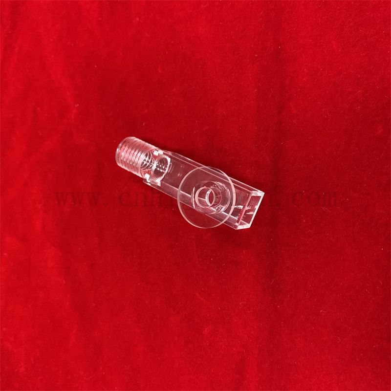 Laborspektrometer UV -Ultraviolett -Transmission optische Durchflusszelle Quarzglaskuvette mit Schraubendeckelabdeckung