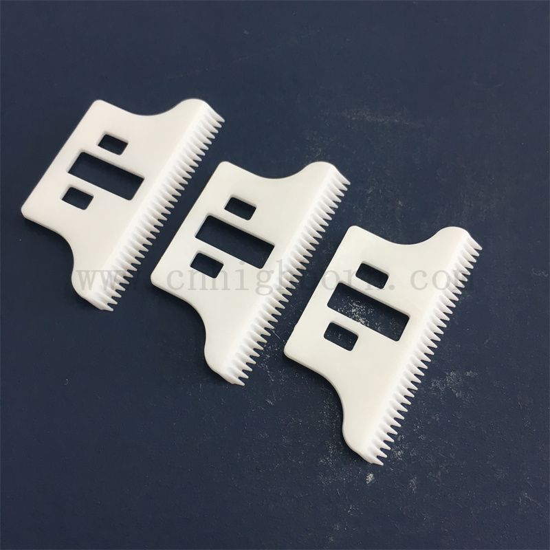 Verschleißfestigkeit Zirkonia Keramikklinge ZRO2 -Teil für den Gebrauch des Haarschnitts