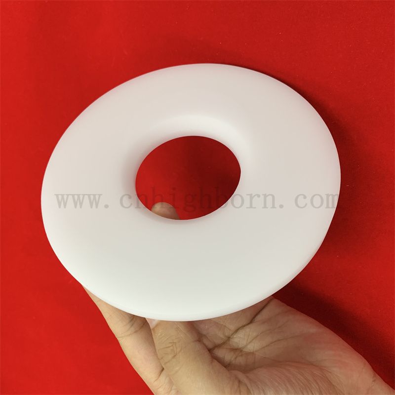 Korrosionsbeständigkeit undurchsichtiger Silica Ring Milky White Quarzglasflansch