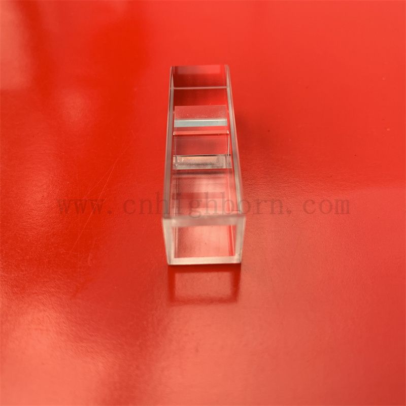 4 Seiten transparente quadratische Quarzglaskuvette für Spektrophotometer