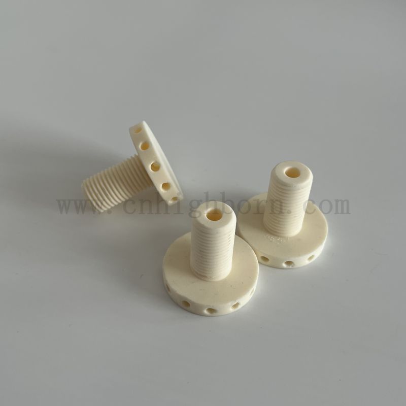 99 % Al2O3-Keramikschrauben, Aluminiumoxid-Befestigungselemente, Bolzenmutter