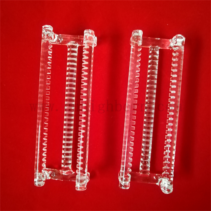 Quarz Instrument Clear Quarzglasboot Diffuse Quarz Waferträger für Ofen