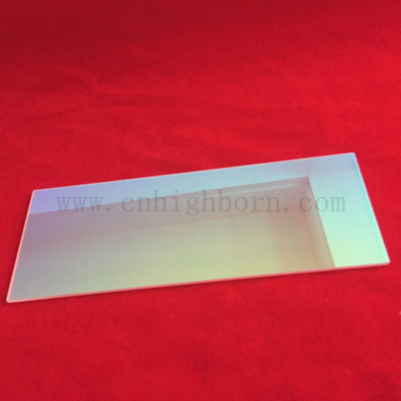 Klarer Quarzglasrutsche JGS1 Fusions Silica -Platte mit AR -Beschichtung