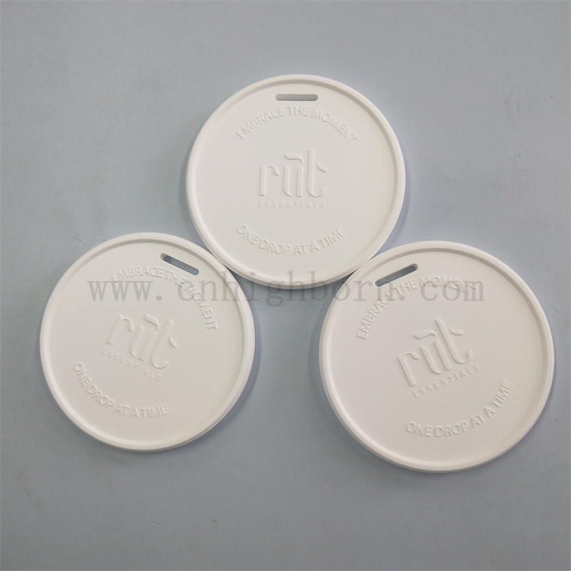 Logo Customized Auto Hanging Duft Keramik Gips für Aroma Diffusor