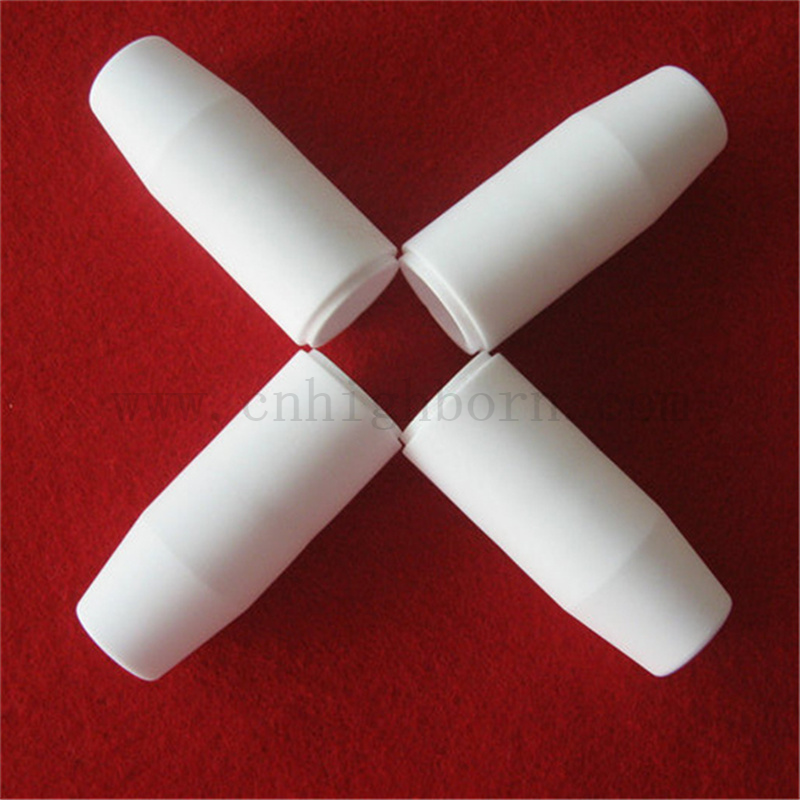 95 Aluminiumoxiddüse Customized Isolierung Al2O3 Keramik Unregelmäßige Rohr