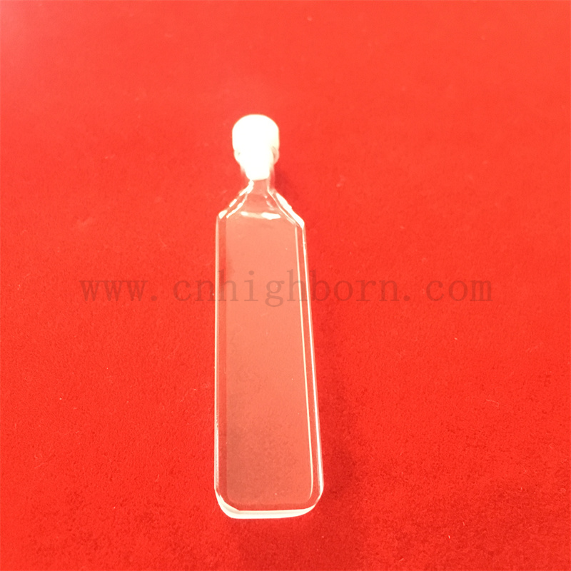 Hochgenauige Küvette Quarzpools Standard Rechteckige Zelle Rundes Boden Quarzglas Cuvette