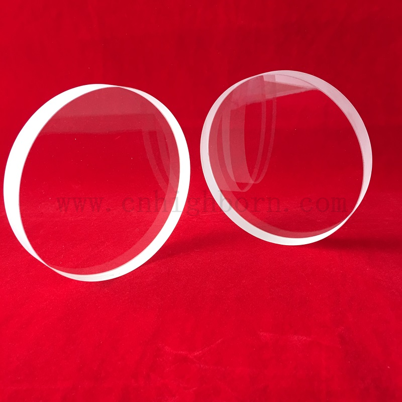 Hohe Präzision 20mm Sehglas klarer kreisförmiger Quarzglasscheibe