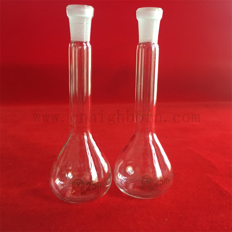 Clear Lab Borosilicat Glass Volumendiolflasche mit versiegeltem Oberteil
