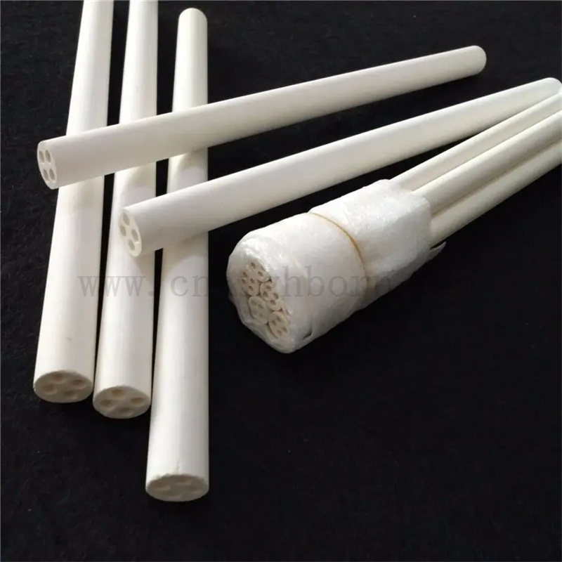 Hochreinheit MGO Keramikrohr Magnesiumoxid Keramikisatorik