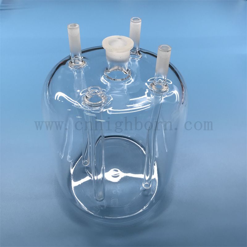 Hochtemperaturwiderstand transparenter maßgeschneiderter Quarzglasreaktor