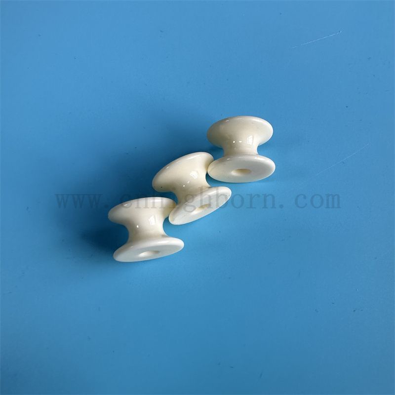 Hochwertige Verschleißfestigkeit Textilmaschinenzubehör Alumina Keramikwalze in verschiedenen Größen