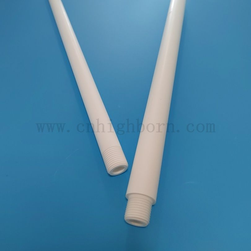 Customized 99% Reinheit Bn Keramikschutzrohr Keramikschlauch mit Gewinde 