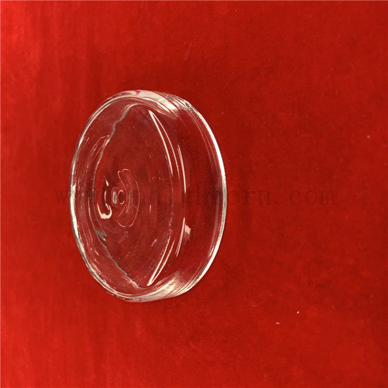 Labor verwenden Wärmewiderstand klarer runde Quarzglas Petrischale