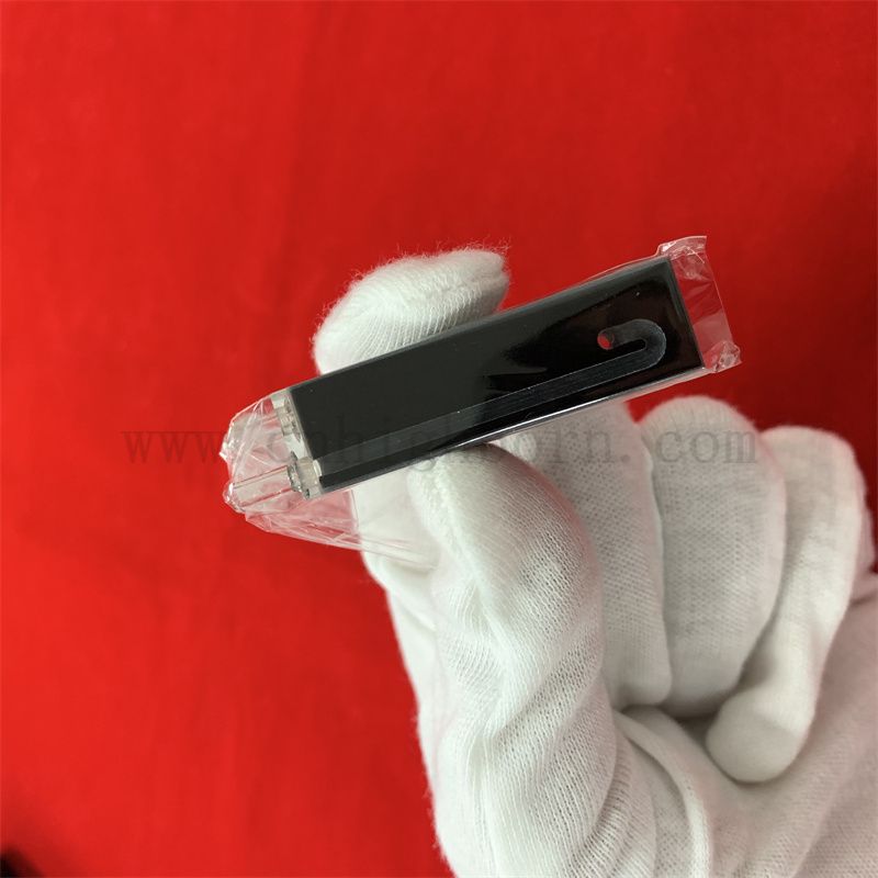 Labor schwarz Quarzflusszelle Biochemische Analysatoren Mikroglas Küvette Selbstmaskierung kontinuierlich 10mm