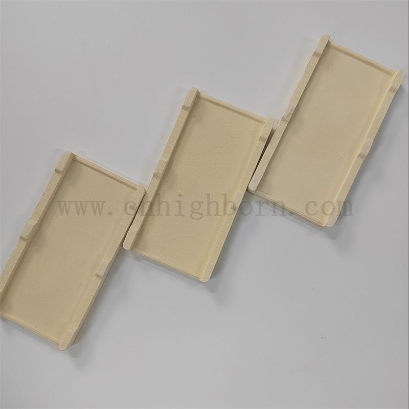 Refraktär rechteckig Zirkonia Keramik Saggar ZRO2 Keramik Tiegel zum Goldschmelzen