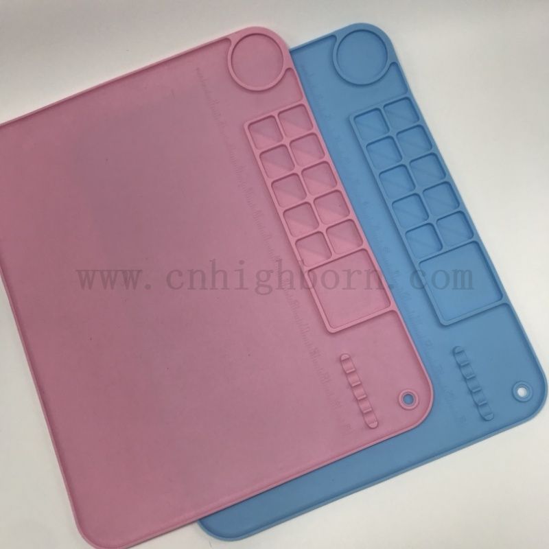 Kinder DIY Graffiti Pad tragbares Silikonkautschuk -Gummiblatt zum Malerei 