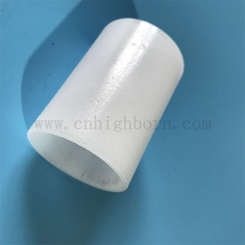 Maßgeschneiderte Größe Hitzebeständiges undurchsichtiges, geschmeidiges Silica Quarzglasrohr 