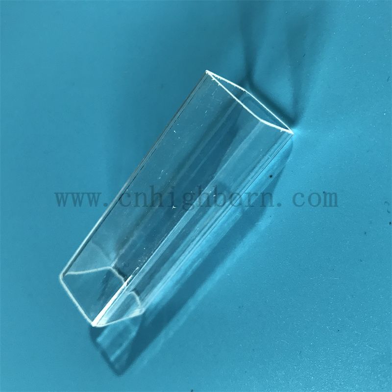 quadratische Quarzrohr