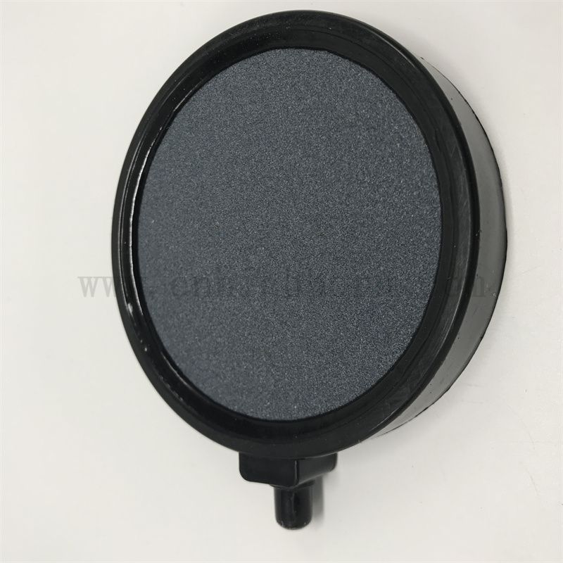 Runde graue Fischtank Sauerstoffhaltige Pfanne Burst Luftaquarium Blasensteinplatte Accessoire