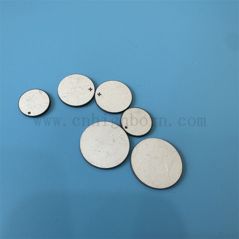 Piezoelektrische Keramik-Ultraschall-Schönheitsplatte doppelseitige Elektrodenkeramikscheibe