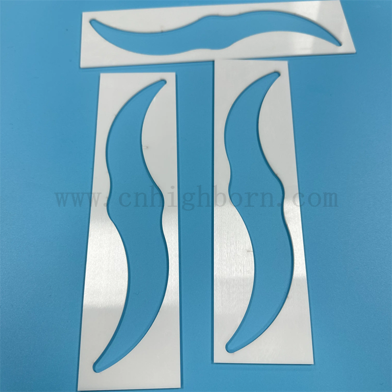 Customized High Precision Wea Resistenz ZRO2 Keramikstück Laserschneidzirkonia -Platte