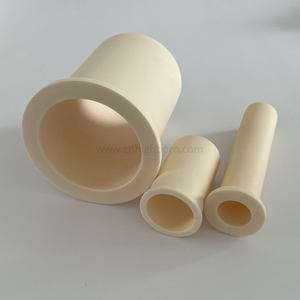 Kundenspezifische Al2O3-Teil-Industrie-Aluminiumoxid-Flansch-Keramikhülse