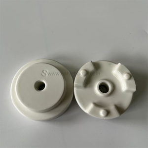 Elektrischer Isolator Al2o3 glasierte Aluminiumoxid-Keramikscheibenteile