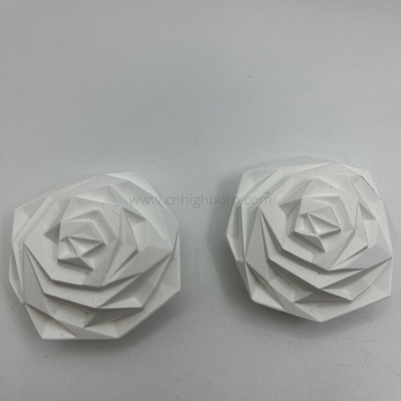 Maßgeschneiderter duftender Blumenform-Gips-Keramik-Aroma-Diffusor-Stein