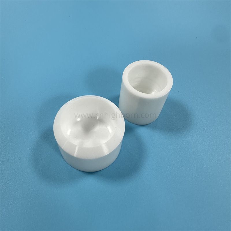 Industriekeramik kundenspezifischer Isolator-Zirkonoxidglas-ZrO2-Topf