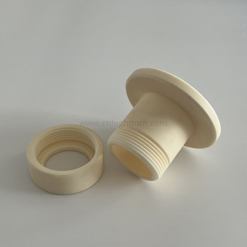 Hochtemperatur-Al2O3-Aluminiumoxid-Isolator-Keramikanschluss mit Gewinde