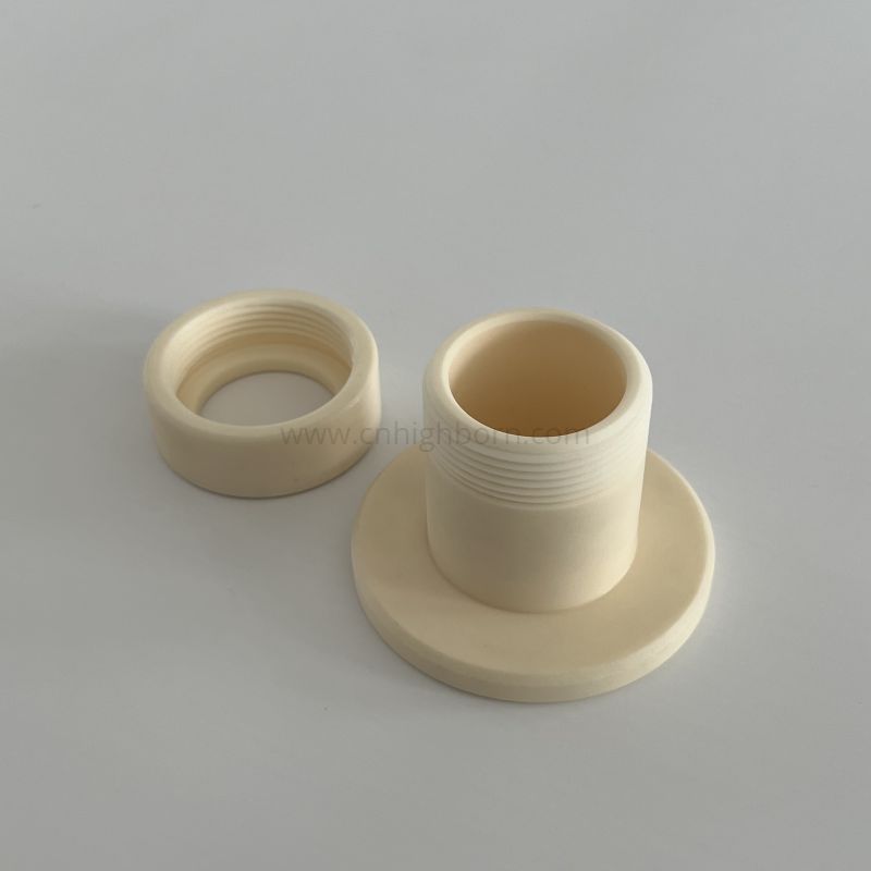 Hochtemperatur-Al2O3-Aluminiumoxid-Isolator-Keramikanschluss mit Gewinde