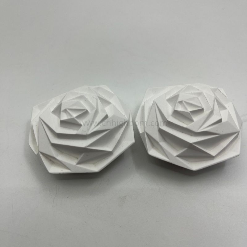 Maßgeschneiderter duftender Blumenform-Gips-Keramik-Aroma-Diffusor-Stein