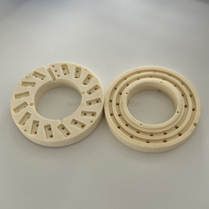 CNC-gefräster geschlitzter Ring aus 99 % Aluminiumoxid-Al2O3-Keramik
