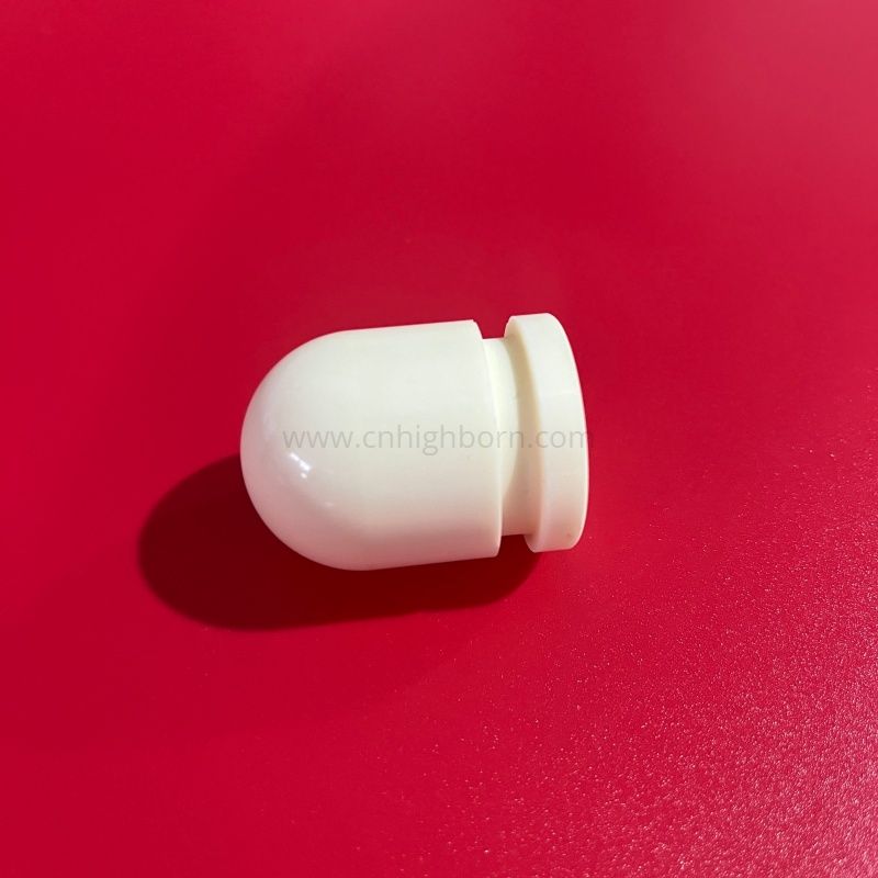 Abgerundeter Kopf aus Zirkonoxidkeramik, Positionierungsstift, Druckkopf aus Keramik