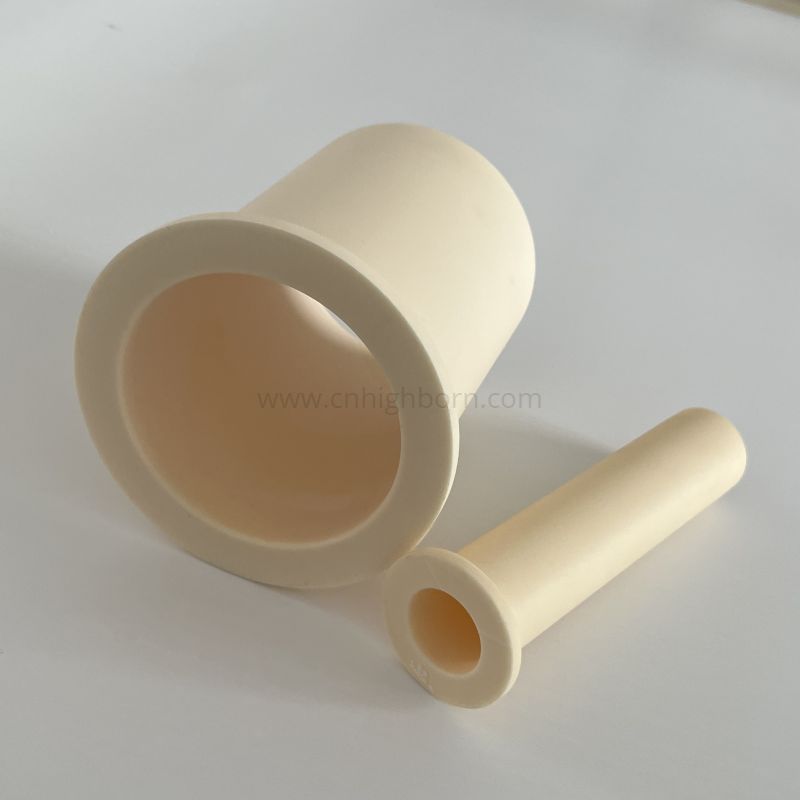 99 % Al2O3-Keramikrohr, industrielles Aluminiumoxid-Flanschrohr